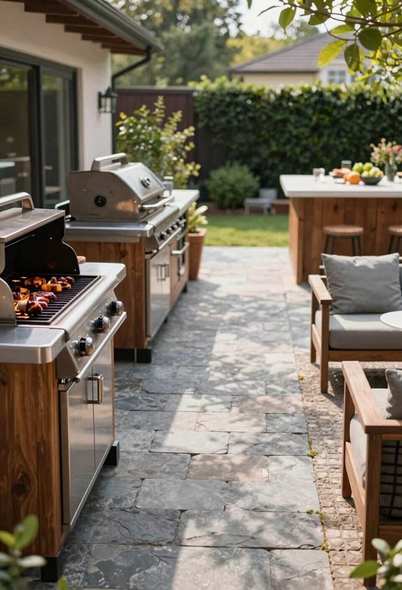 10 Backyard BBQ Area Design Ideas for Outdoor Entertaining 3 smoke safe social zones with buried utilities