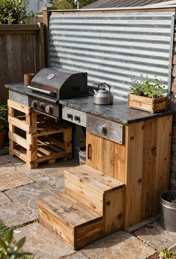 solid concrete countertop with proper slope