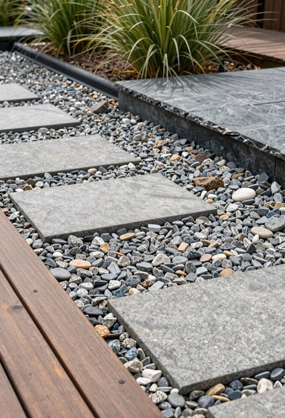 5 Alternatives to a Traditional Deck for Your Outdoor Space 3 stone and gravel hard deck clears pipes