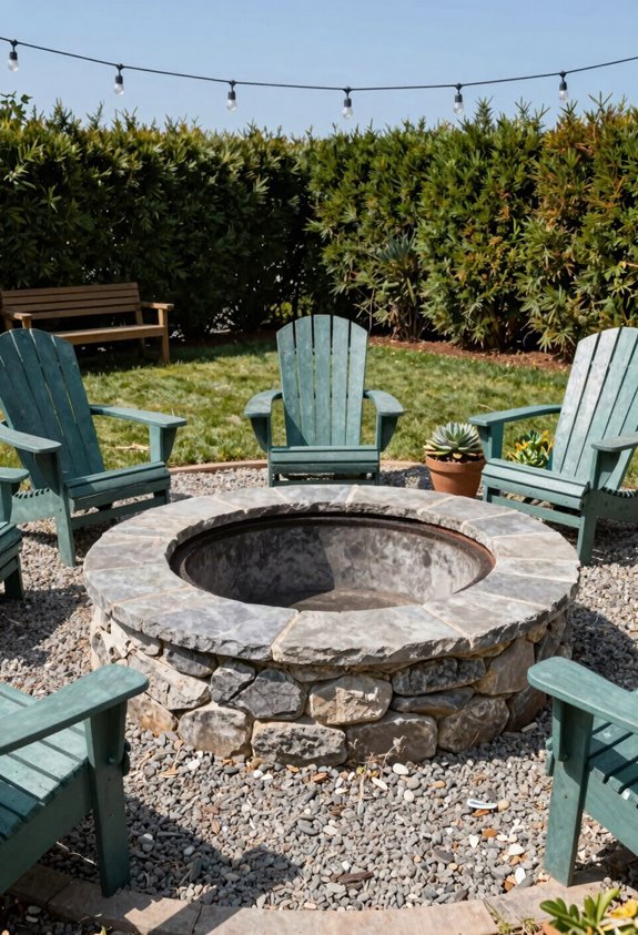 10 Backyard Ideas Under $900 That Transform Your Space 3 stone fire pit 200 4 foot circle