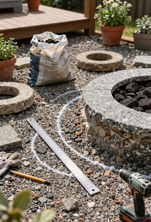 Do It Yourself Outdoor Fire Pit Build Guide 2 stone fire pit 96 blocks 12 per ring