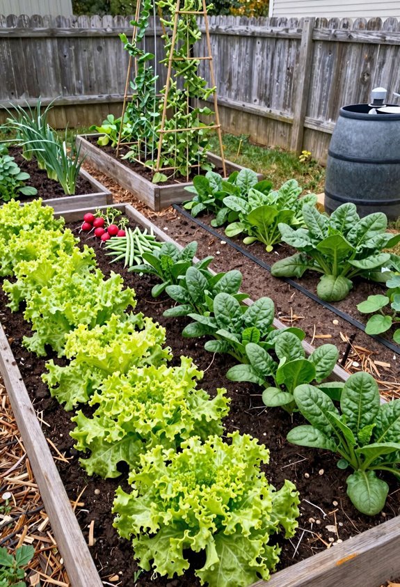 10 Backyard Vegetable Garden Ideas That Maximize Small Spaces 7 succession planting for continuous harvest