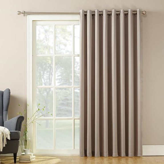 10 Best Patio Door Brands for 2026 8 Sun Zero Barrow Patio Door Curtain Panel 100 x 84