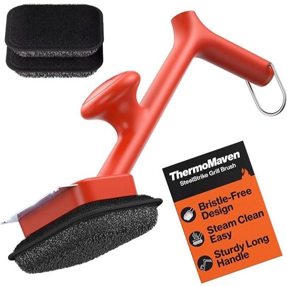 ThermoMaven Bristle-Free BBQ Grill Brush with Scraper