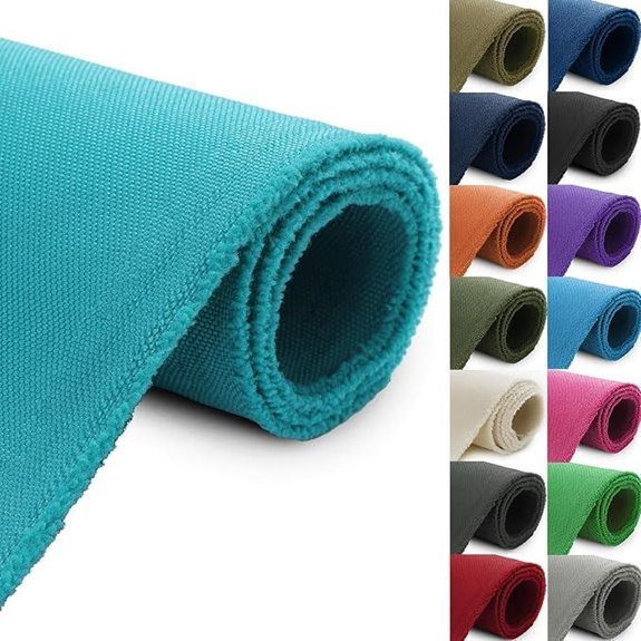 Thickened Waterproof Canvas Fabric by The Yard (Teal)