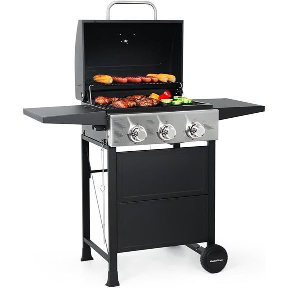 MASTER COOK 3 Burner Propane Gas Grill