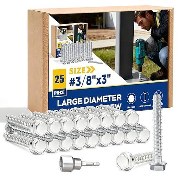 7 Best Concrete Anchors for Gazebos in 2026 1 3/8 x 3 Concrete Screw 25-Pack for Masonry & Wood