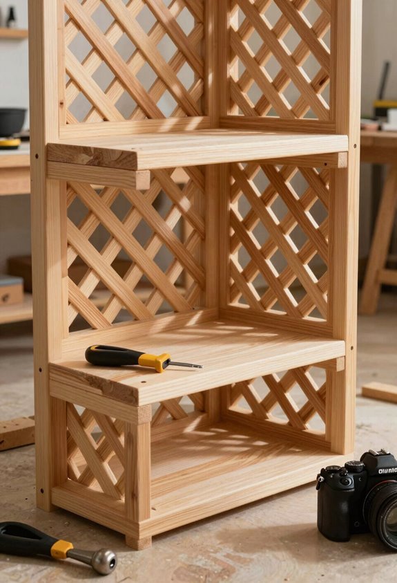 three layer lattice frame construction