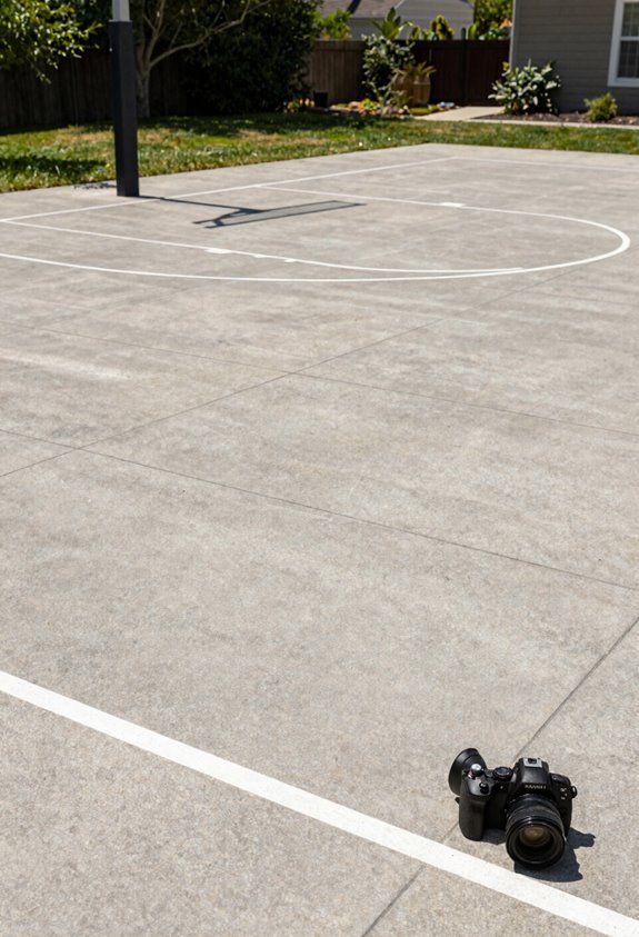 5 Backyard Basketball Court Ideas for Your Home 3 three surfaces distinct feels