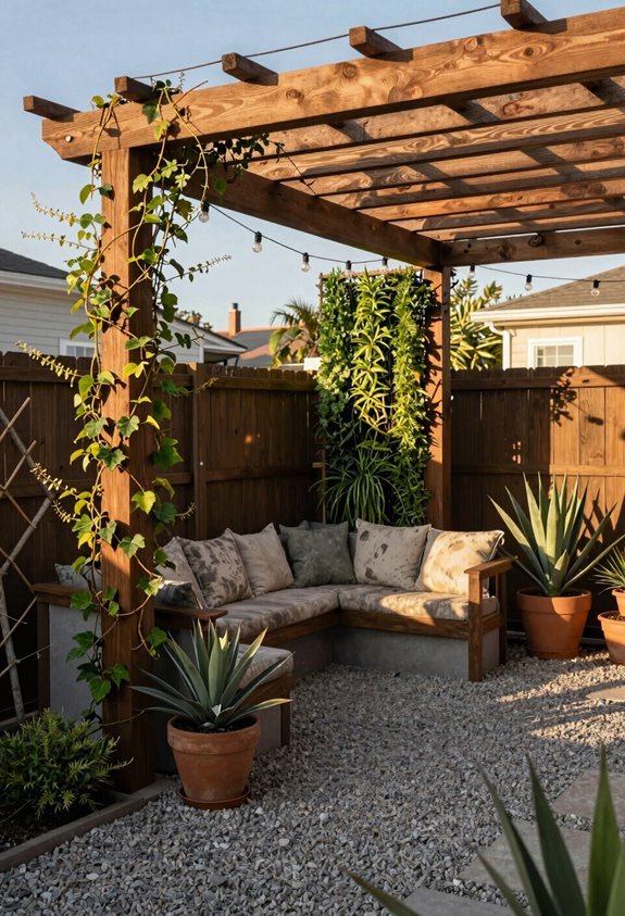 10 Backyard Ideas Under $900 That Transform Your Space 4 toja grid pergola concrete anchor