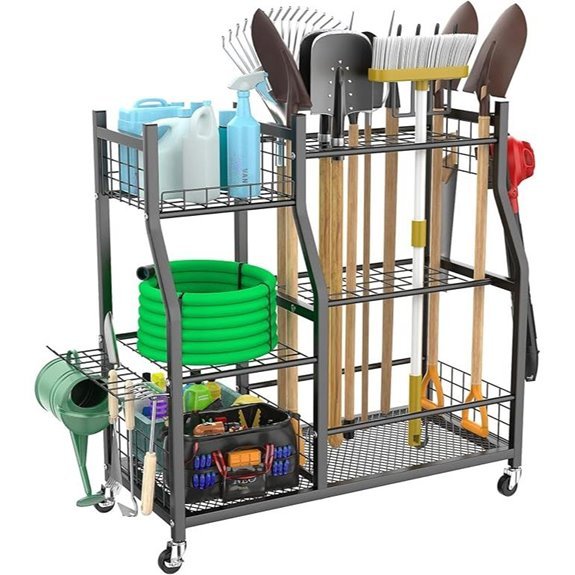 WALMANN Rolling Garden Tool Organizer Cart