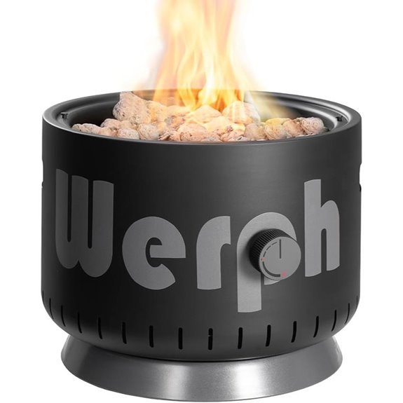 Werph 17-Inch Propane Gas Fire Pit (58,000 BTU)