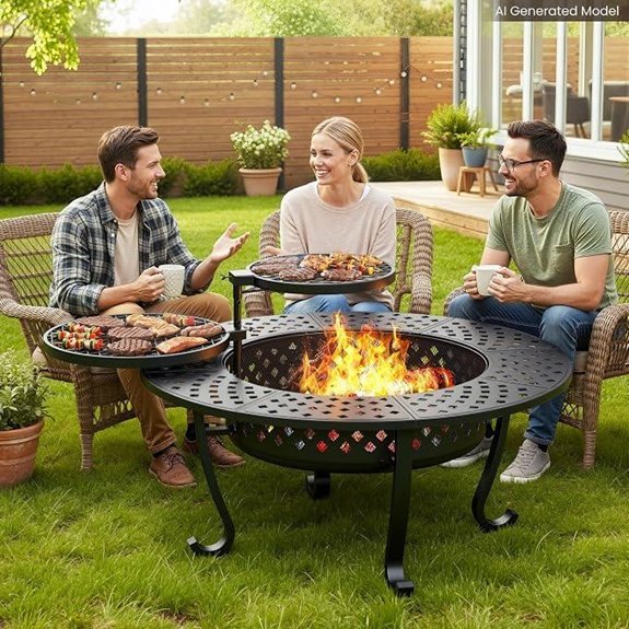 10 Best Rated Fire Pits for 2026 That'll Warm Your Nights 8 Wisteria Lane 43 Wood Burning Fire Pit with Grill
