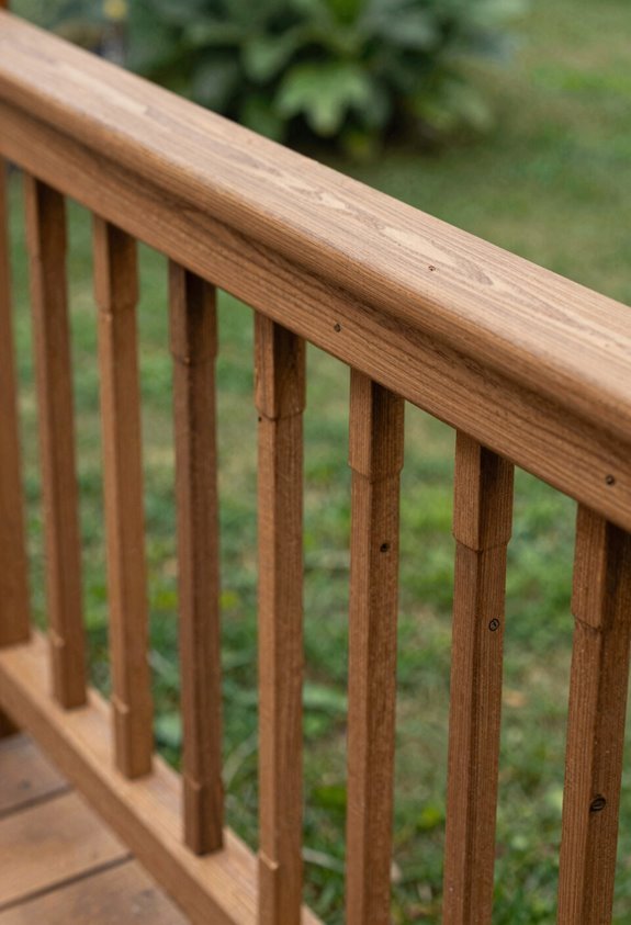 wood railings demand constant upkeep