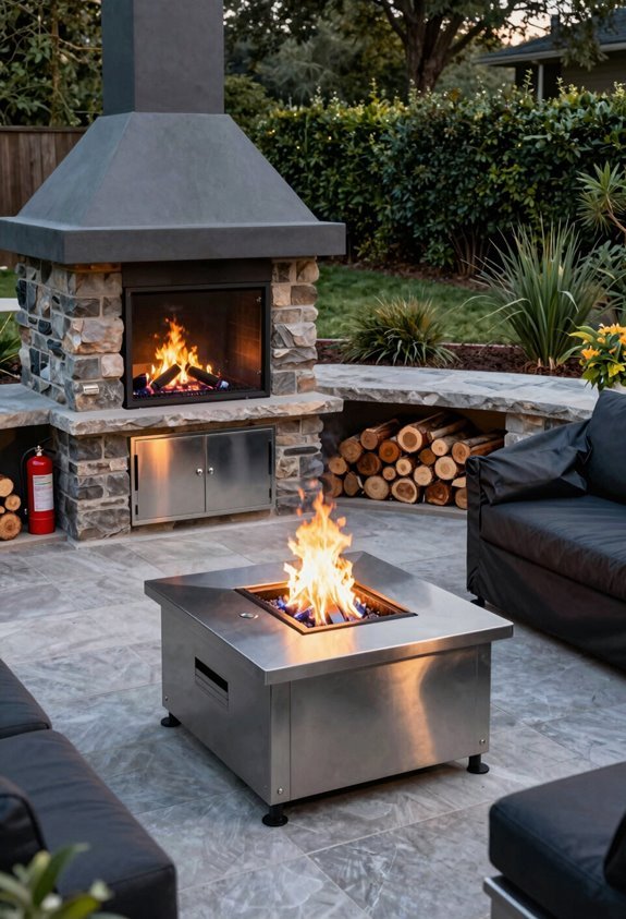 wood storage ash pans protective covers
