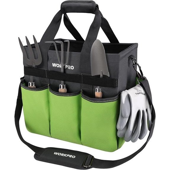 WORKPRO Garden Tool Bag Organizer with 10 Pockets (Tools Excluded)