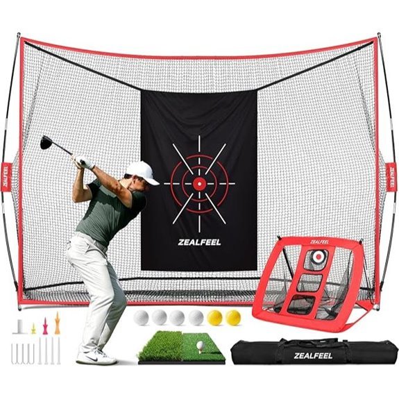 7 Best Golf Nets for Backyard Practice in 2026 3 ZEALFEEL Golf Practice Net with Accessories (10x7ft)