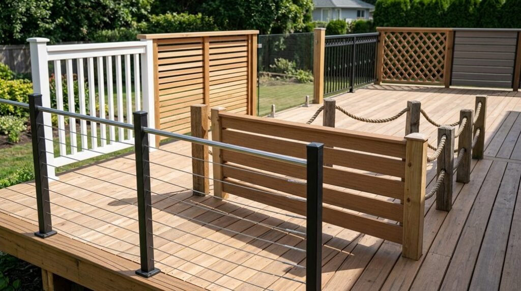 affordable deck railing ideas for safety