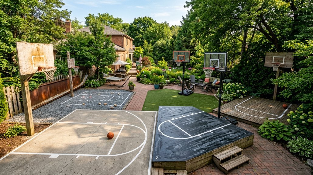 backyard basketball court ideas