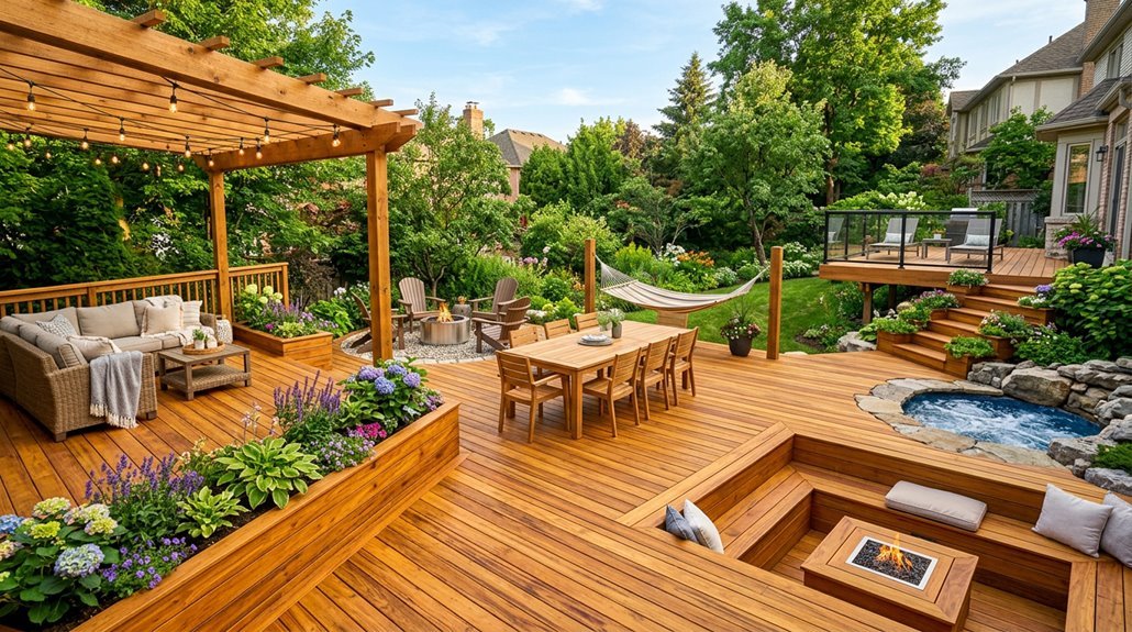 backyard deck ideas for weekend