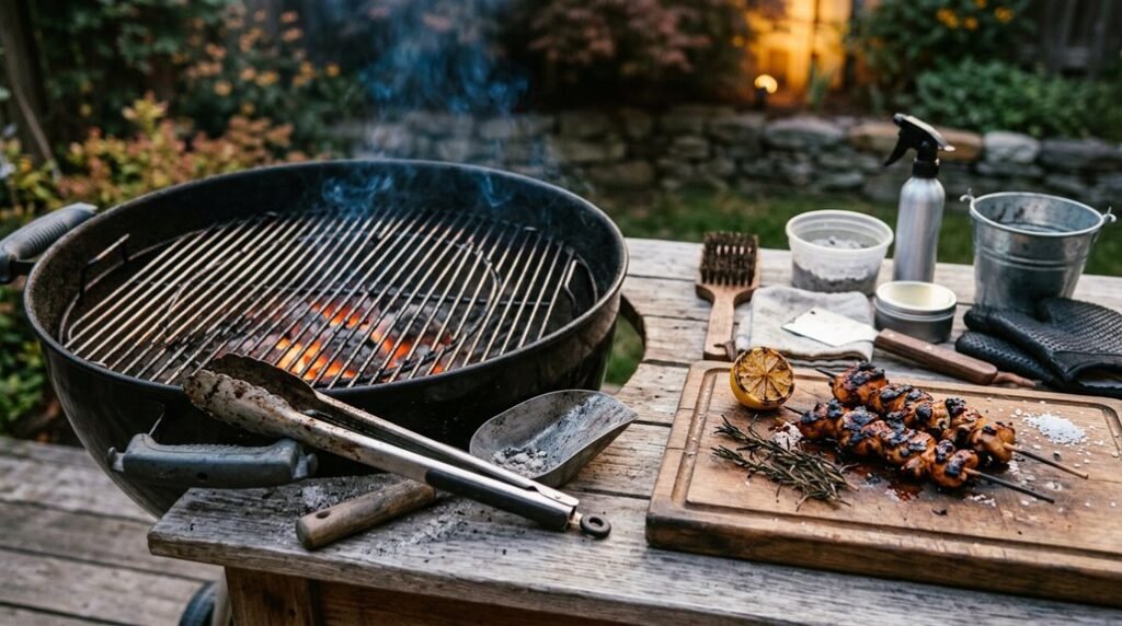 charcoal post grill reuse ideas