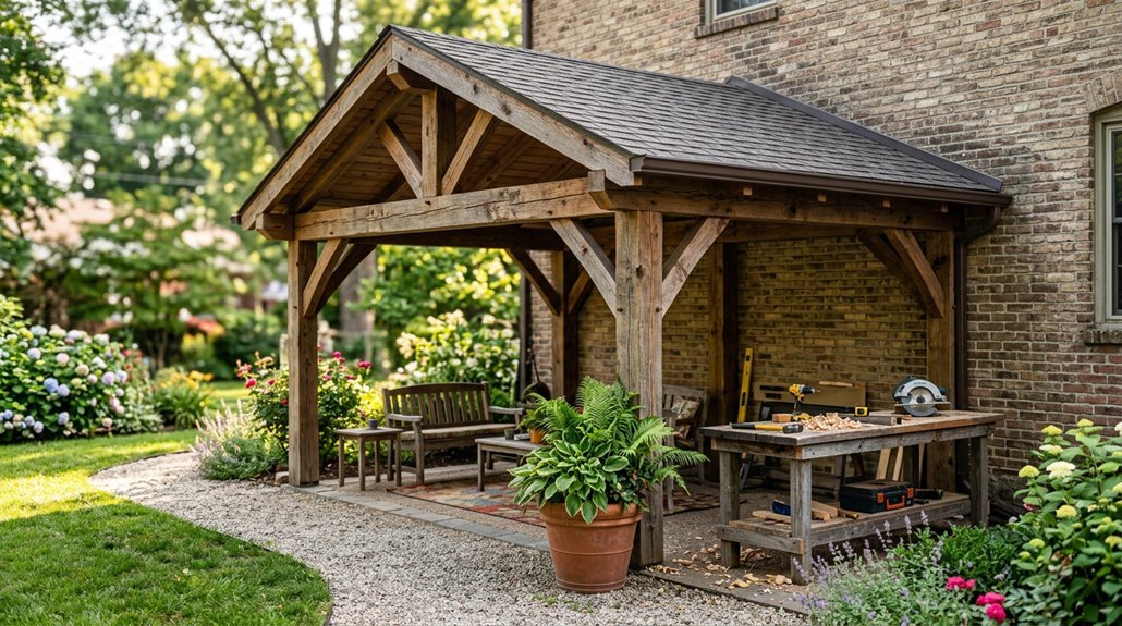 diy lean to gazebo guide
