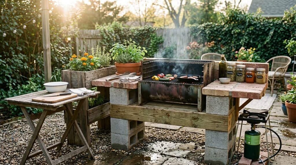 diy outdoor cooking on budget