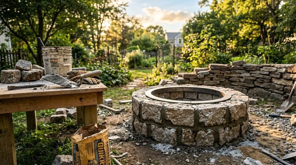 diy outdoor fire pit construction guide