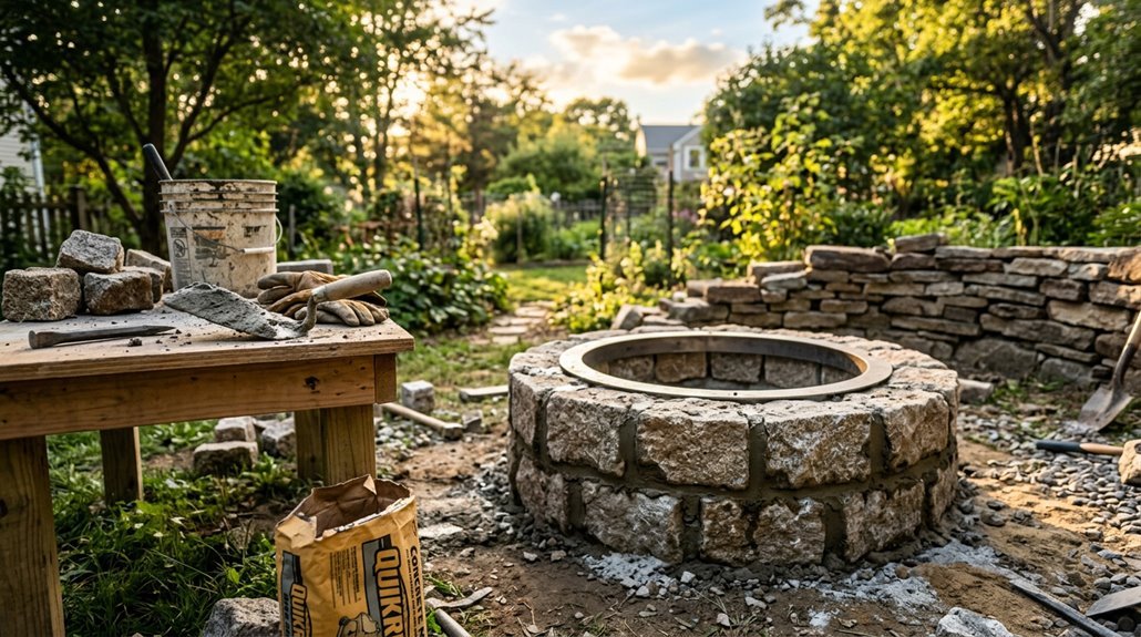 diy outdoor fire pit construction guide