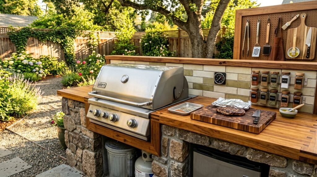 diy outdoor grilling area build guide