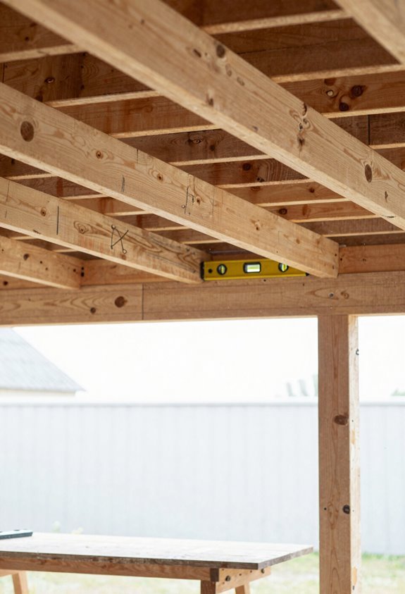 expose rafters mark attachment points