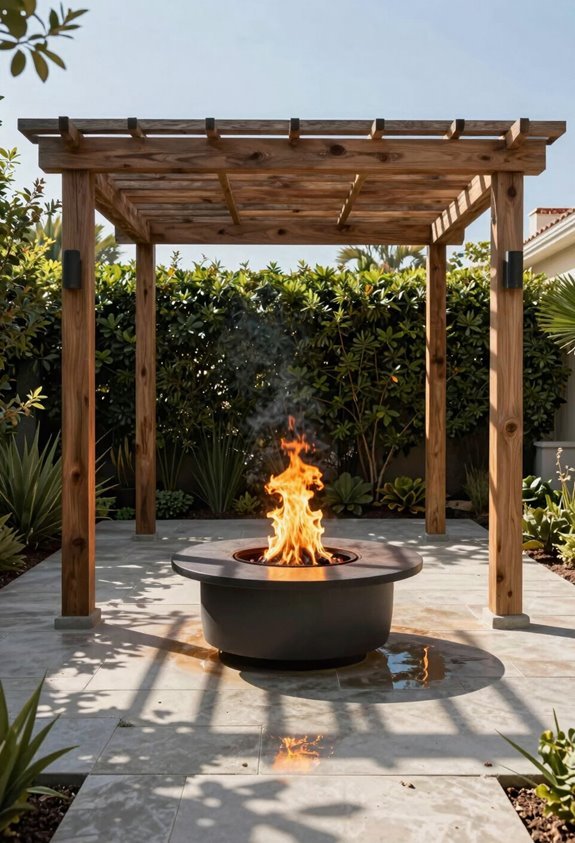 fire pit pergola code compliance guidance