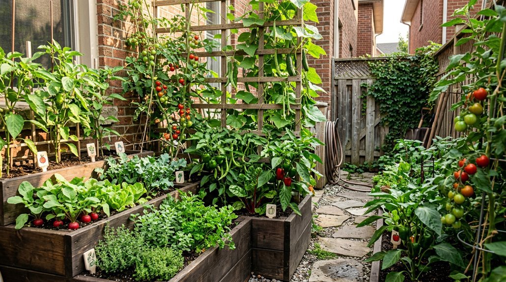 tiny space veggie garden ideas